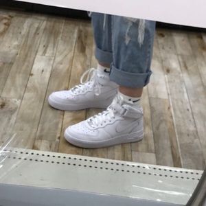 Nike high top air forces